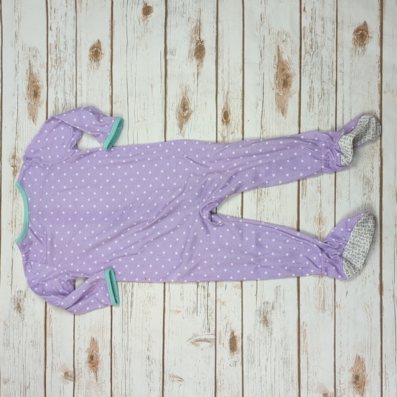 Carter's Lavender Polka Dot Owl Pajamas 2T - Picture 6 of 6